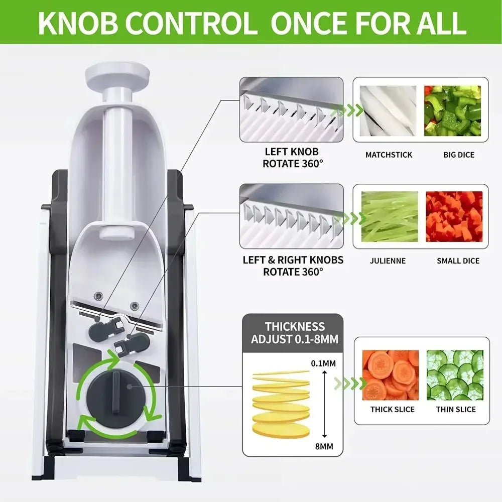 5 in 1 Multifunctional Vegetable Cutter
